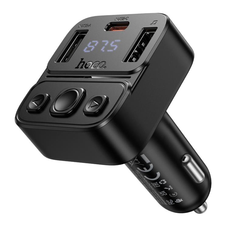 HOCO E87 Bluetooth FM Transmitter with 35W Dual USB Car Charger