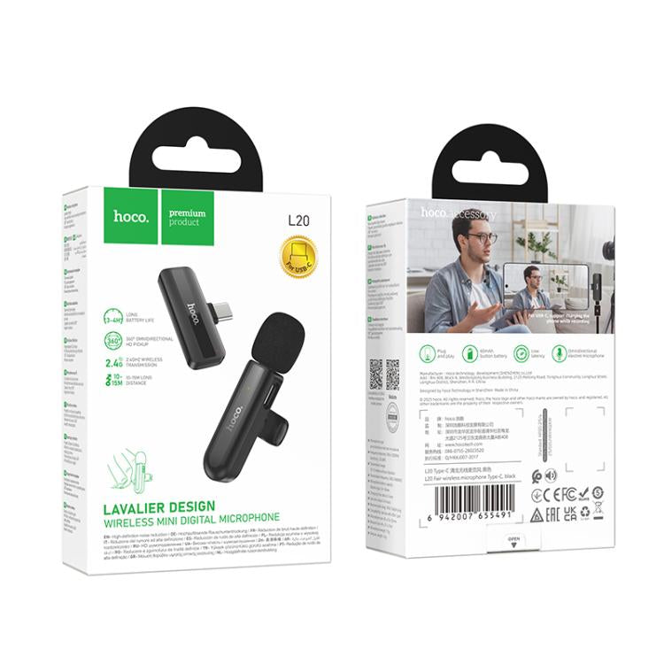 Hoco L20A Wireless Dual Microphone