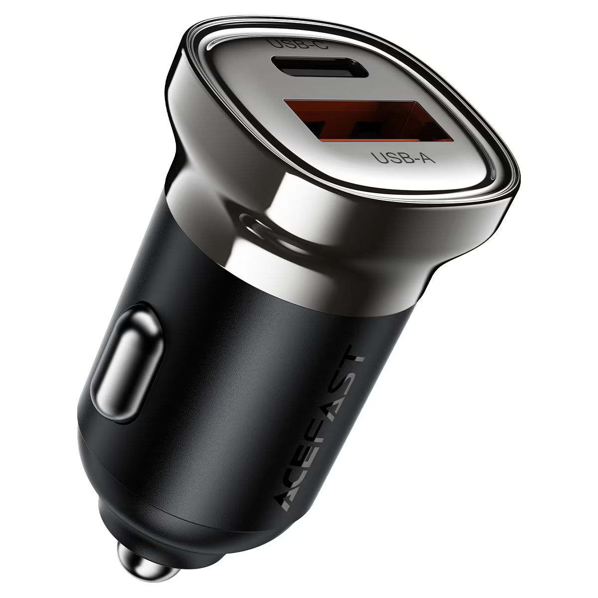Fast Charge Car Charger B19 30W (1xUSB-C + 1xUSB-A)