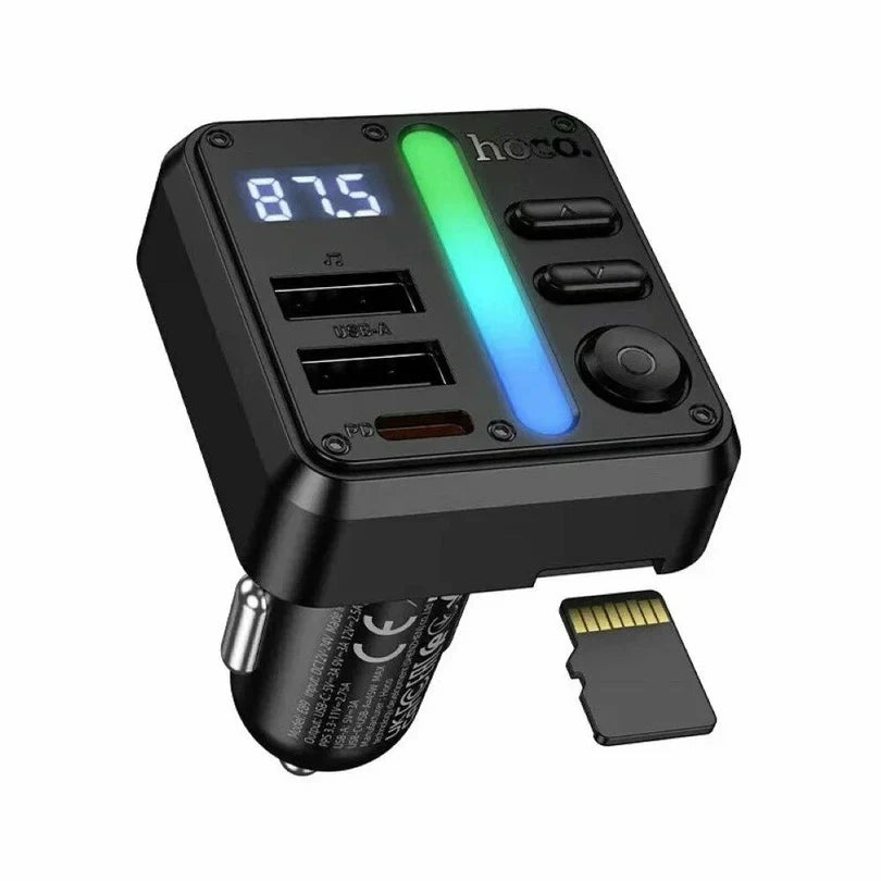 HOCO E89 Bluetooth FM Transmitter with 45W Dual USB Fast Charging