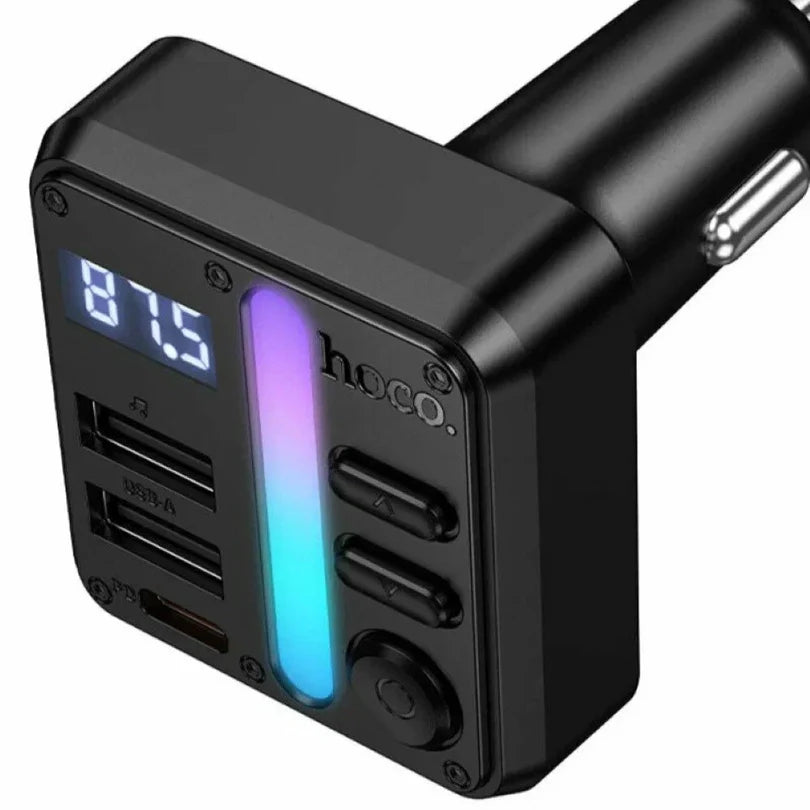 HOCO E89 Bluetooth FM Transmitter with 45W Dual USB Fast Charging